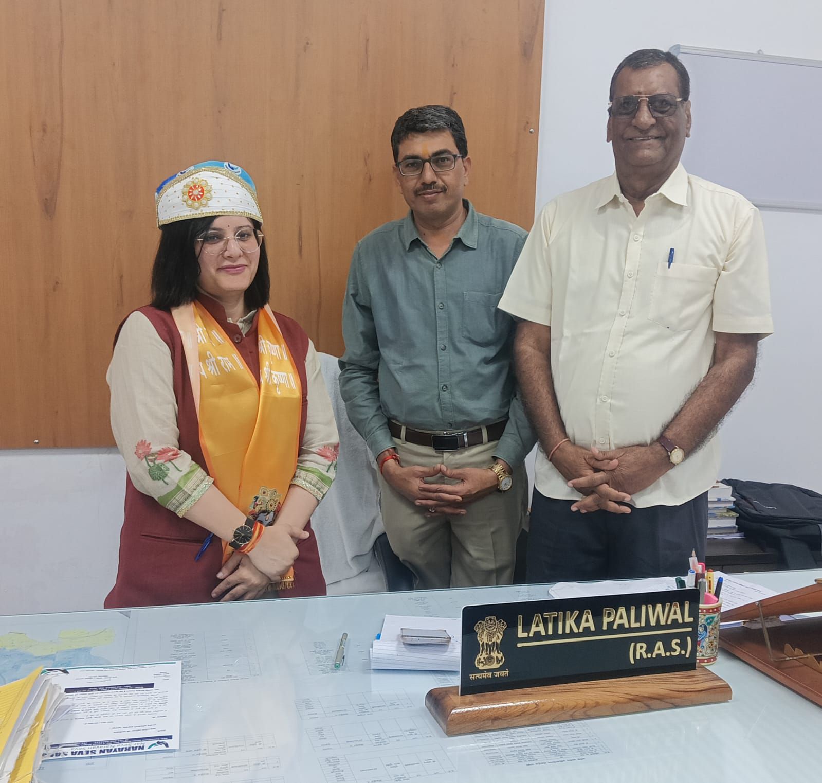 बड़गांव की नवनियुक्त एसडीएम से नारायण सेवा संस्थान प्रतिनिधिमंडल की सौजन्य भेंट