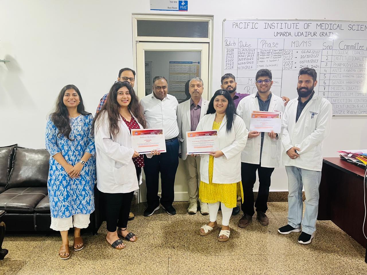 PIMS Psychiatry Residents Shine at RajPsychon 2025 
