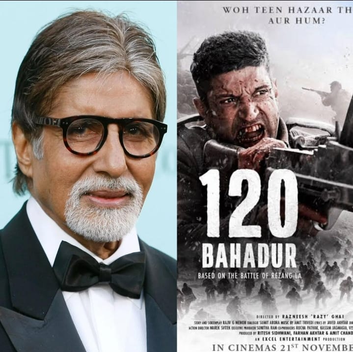Amitabh Bachchan to Lend Voiceover for Farhan Akhtar’s ‘120 Bahadur’