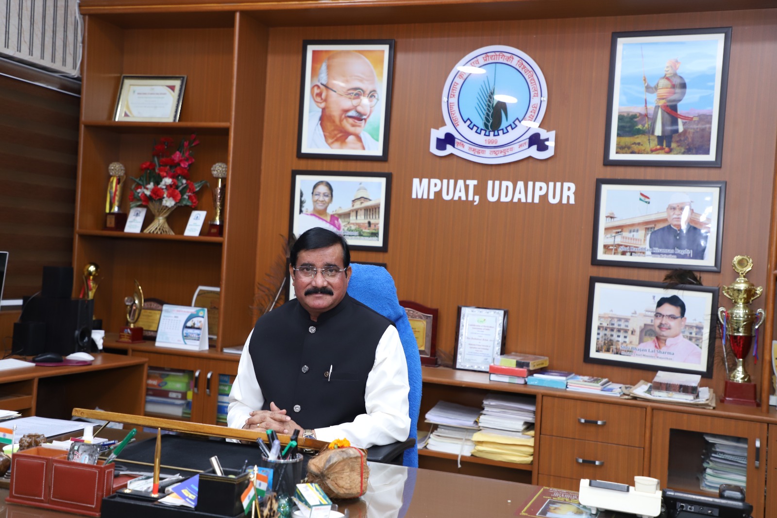 प्रो. बी.एल. वर्मा ने संभाला एमपीयूएटी के कुलगुरु पद का कार्यभार