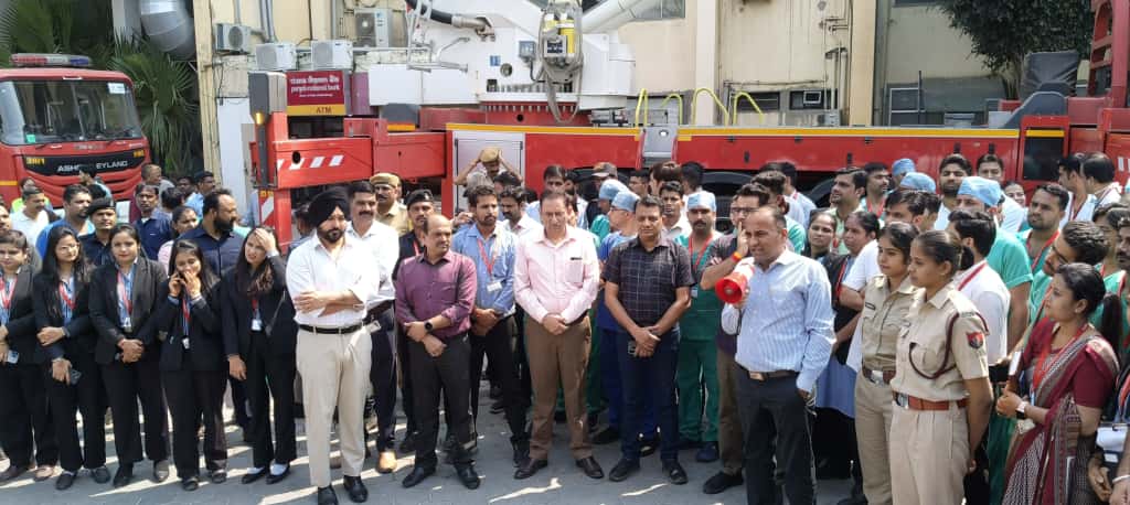 #### Fire Safety Mock Drill Conducted at Geetanjali Hospital