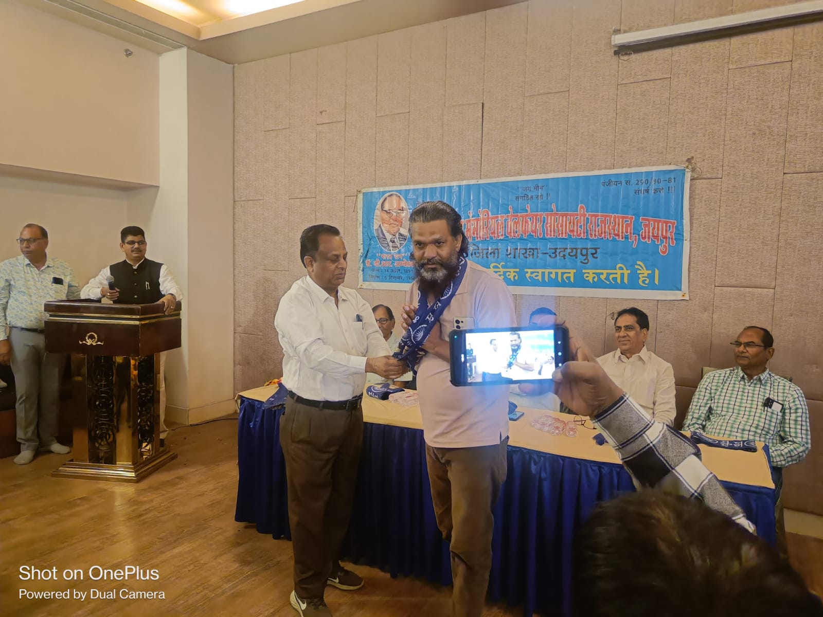 नारायण लाल सालवी का किया सम्मान
