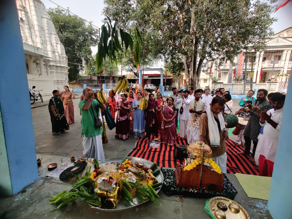 इस्कॉन के बांसवाड़ा केन्द्र द्वारा निचला घंटाला गांव में धूमधाम से मना गोवर्धन पूजन और अन्नकूट महोत्सव पर्व