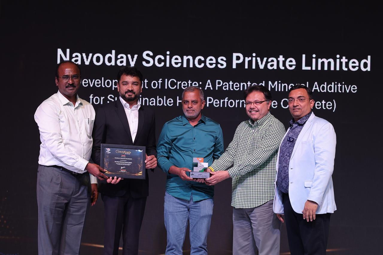 नेचुरल सेमेको और नवोदय साइंसेज को वल्र्ड ऑफ कंक्रीट 2025 में मिला दोहरा सम्मान नेचुरल सेमेको और नवोदय साइंसेज को वल्र्ड ऑफ कंक्रीट 2025 में मिला दोहरा सम्मान