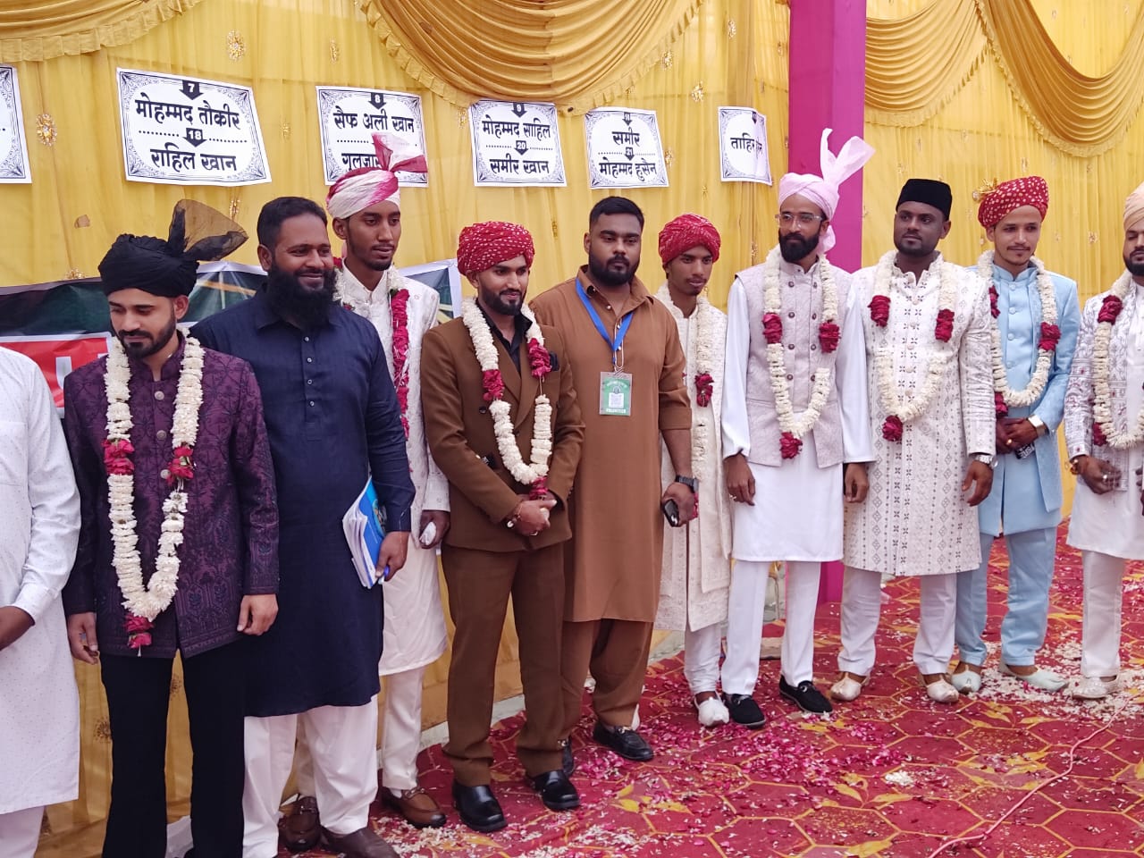 शबाबे अहले सुन्नत ओर से इज्तेमाई शादी में 21 जोडो ने कबलू किया एक-दूसरे का साथ 