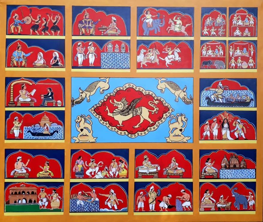 Workshop on traditional folk art of Assam- ' Manuscript Painting' On Friday